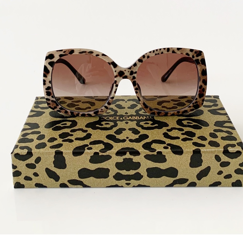 Dolce & Gabbana Animal Print Sunglasses